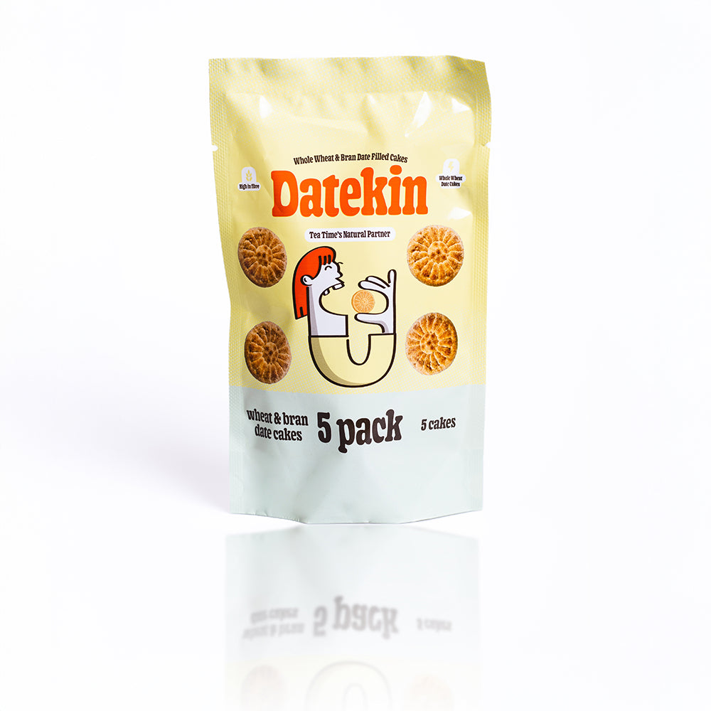 Datekin Date Filled Whole Wheat & Bran Cakes No Added Sugar (12 x 5 Pack)