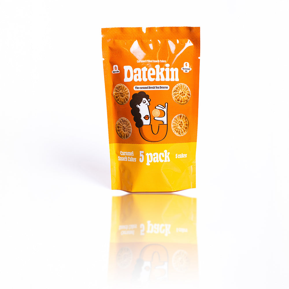 Datekin Caramel Filled Cakes (1 x 5 pack)
