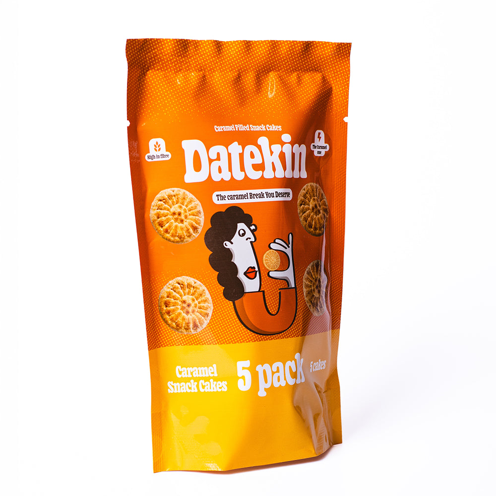 Datekin Caramel Filled Cakes (12 x 5 pack)