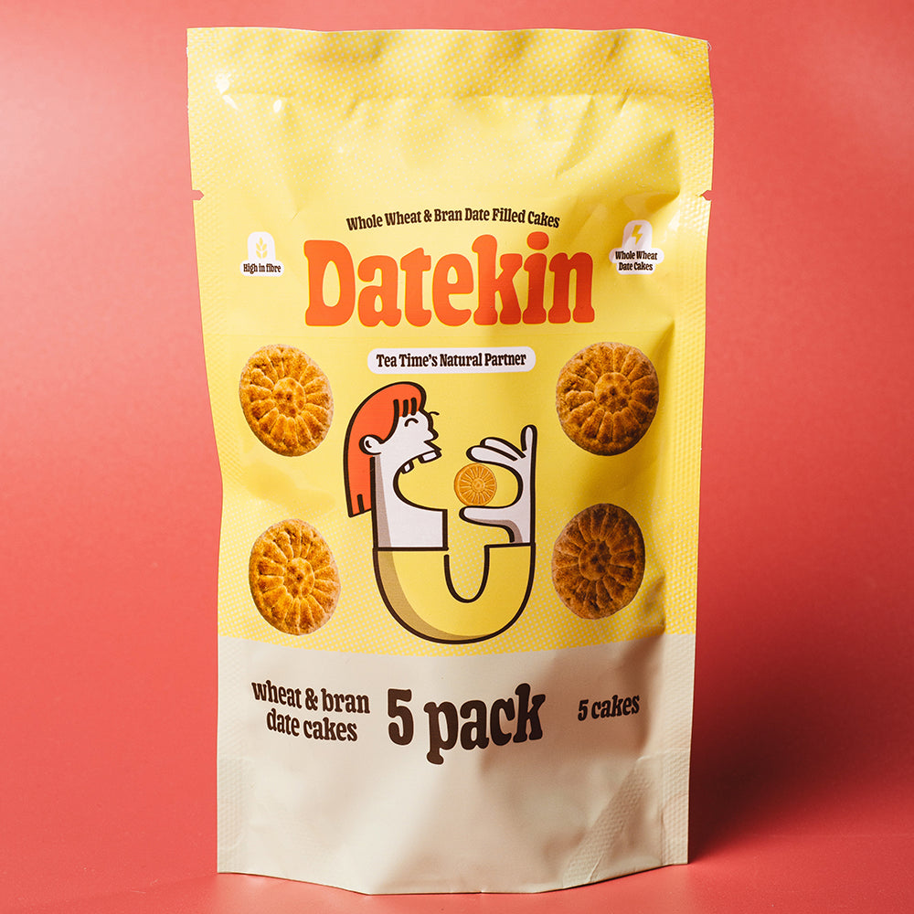 Datekin Date Filled Whole Wheat & Bran Cakes No Added Sugar (1 x 5 Pack)