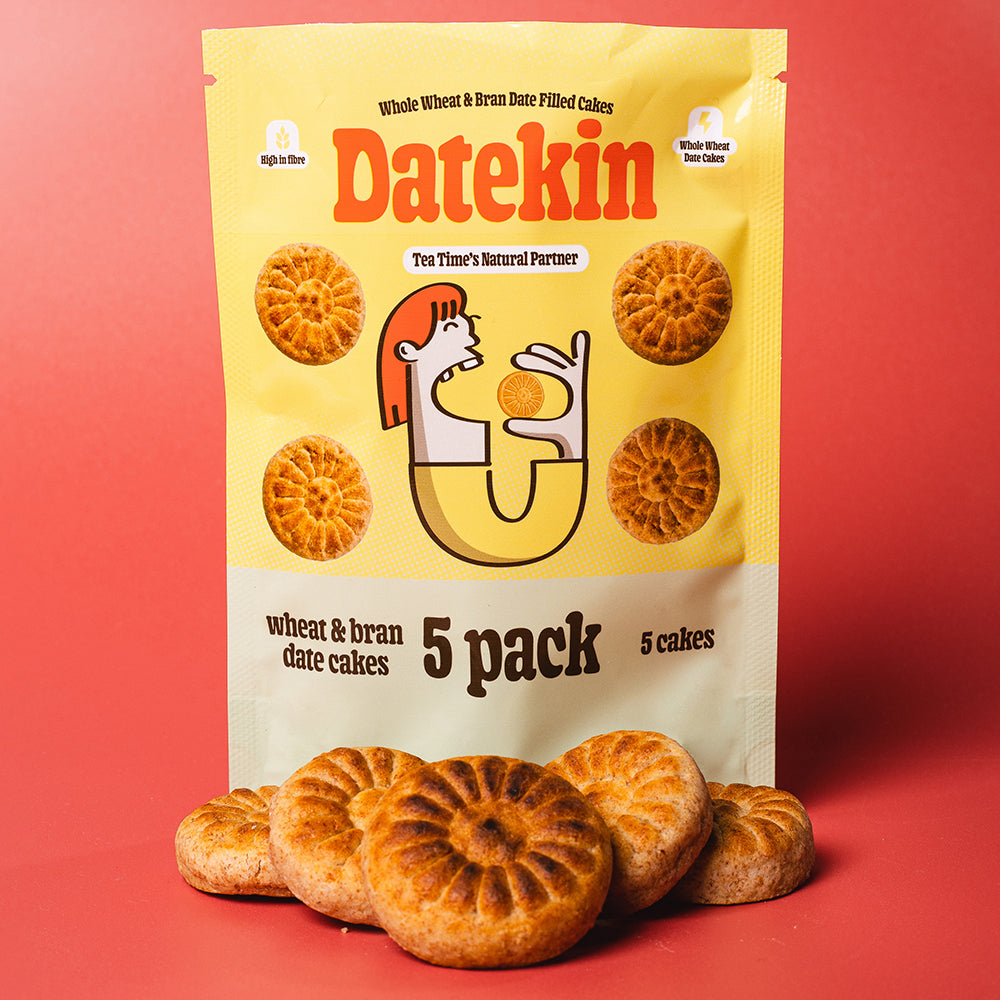 Datekin Date Filled Whole Wheat & Bran Cakes No Added Sugar (1 x 5 Pack)