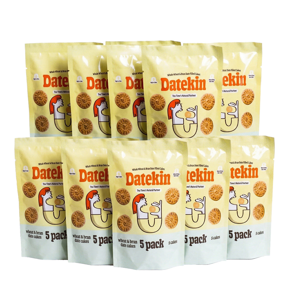 Datekin Date Filled Whole Wheat & Bran Cakes No Added Sugar (12 x 5 Pack)